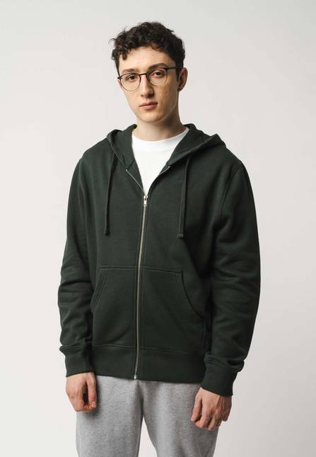 Melawear Hoodiejacke mit Reißverschluss DEVADAS Sonderangebot der Fabrik