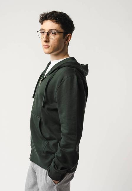 Melawear Hoodiejacke mit Reißverschluss DEVADAS Sonderangebot der Fabrik