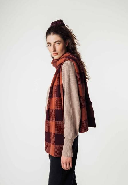 Melawear Jacquard Rippstrick Schal ASMEE Bis zu 65% Rabatt
