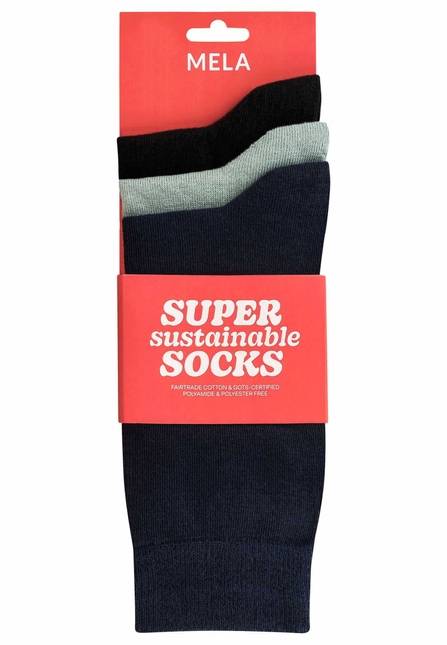 Melawear Socken 3er Pack Basic 50% Rabatt für begrenzte Zeit