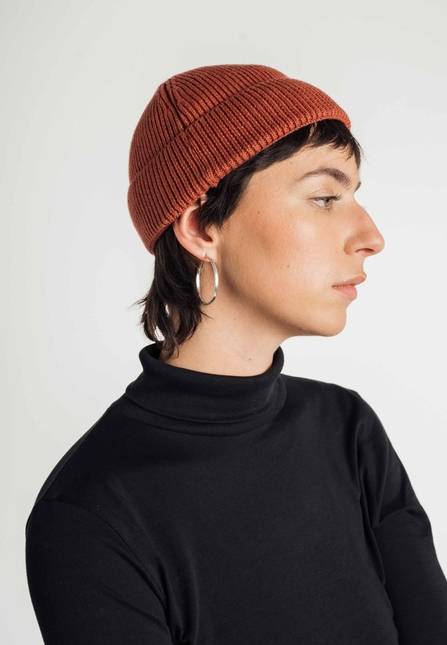 Melawear Unisex Kurze Rippstrick Mütze RAFI Saisonschlussverkauf