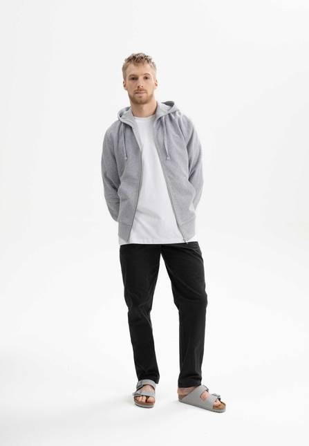 Melawear Hoodiejacke mit Reißverschluss DEVADAS Sonderangebot der Fabrik