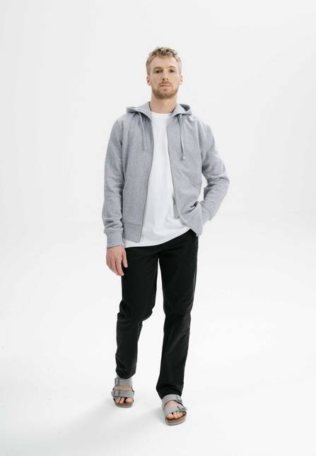 Melawear Hoodiejacke mit Reißverschluss DEVADAS Sonderangebot der Fabrik