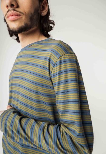 Melawear Basic Langarmshirt JERIN Stripes Black Friday Preise