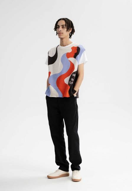 Melawear Jacquard Strick Pullunder Artist Edition Maggie Schlussverkauf