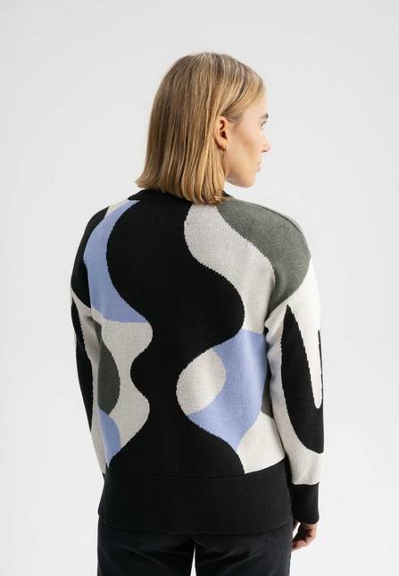 Melawear Jacquard Strickpullover Artist Edition Maggie Günstiger Verkauf