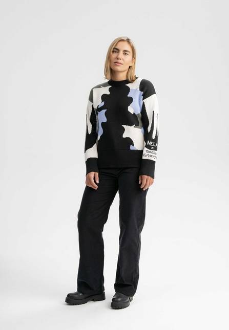 Melawear Jacquard Strickpullover Artist Edition Maggie Günstiger Verkauf