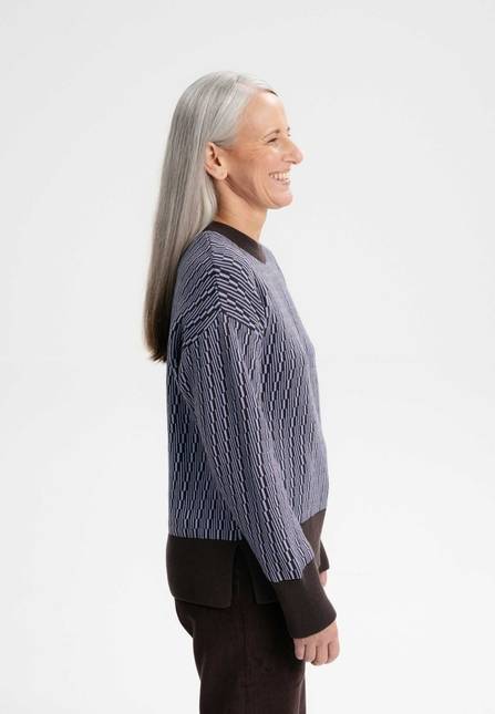Melawear Jacquard Strickpullover FAIZA Kostenloser Versand