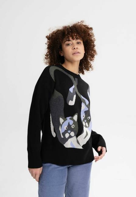 Melawear Jacquard Strickpullover FAIZA Limitierter Zeitrabatt