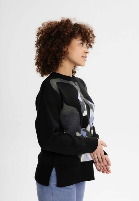 Melawear Jacquard Strickpullover FAIZA Limitierter Zeitrabatt