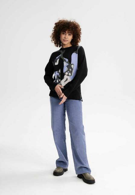 Melawear Jacquard Strickpullover FAIZA Limitierter Zeitrabatt