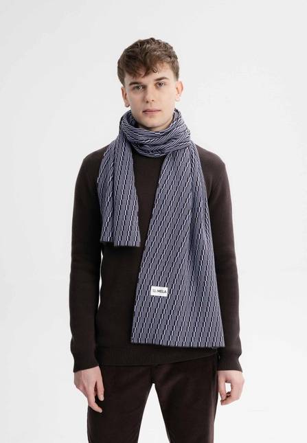 Melawear Jacquard Rippstrick Schal ASMEE Neuheiten