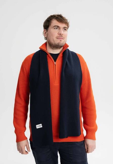Melawear Jacquard Rippstrick Schal ASMEE Saisonale Angebote