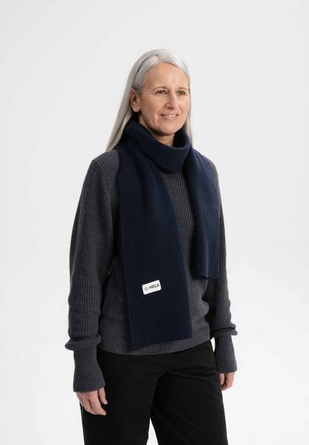 Melawear Jacquard Rippstrick Schal ASMEE Saisonale Angebote