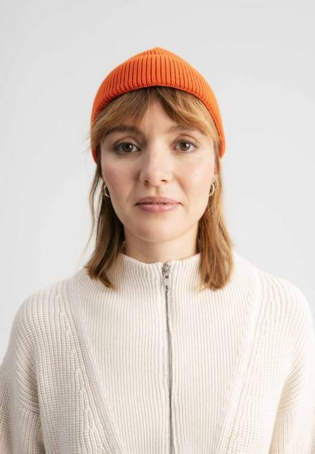 Melawear Unisex Kurze Rippstrick Mütze RAFI im Angebot