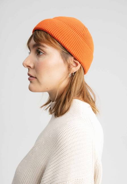 Melawear Unisex Kurze Rippstrick Mütze RAFI im Angebot