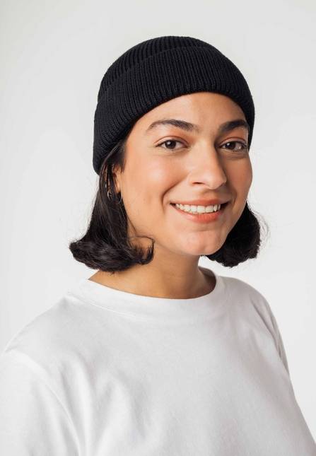 Melawear Unisex Kurze Rippstrick Mütze RAFI Fabrikverkauf