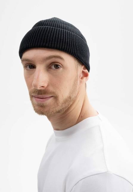 Melawear Unisex Kurze Rippstrick Mütze RAFI Fabrikverkauf