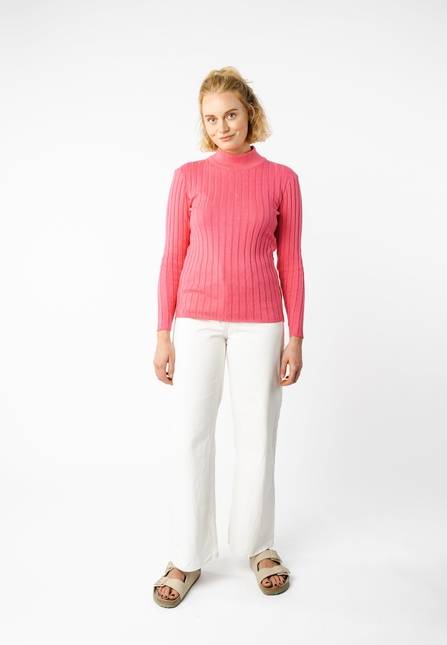 Melawear Damen Strickpullover mit Mockneck AMBA Weihnachtsangebot