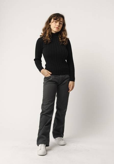 Melawear Damen Strickpullover mit Mockneck AMBA Osterangebot