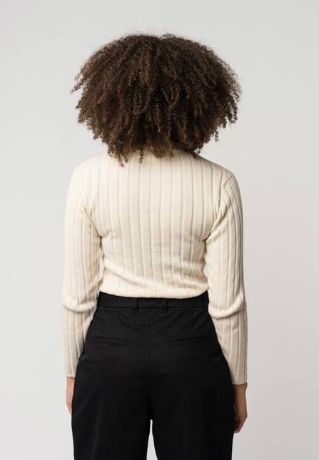 Melawear Damen Strickpullover mit Mockneck AMBA Muttertagsangebot