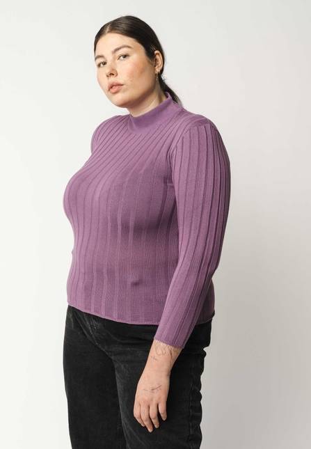 Melawear Damen Strickpullover mit Mockneck AMBA Vatertagsangebot