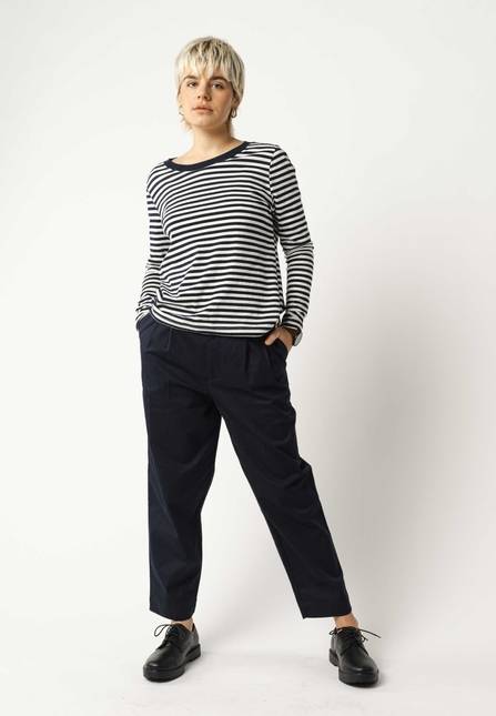 Melawear Basic Langarmshirt REENA Stripes Große Rabatte