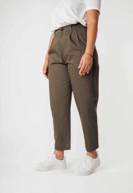 Melawear Hose mit hohem Bund und Bundfalten NEHA Tiefpreis