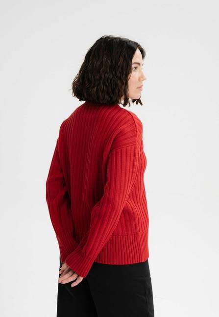 Melawear Strukturierter Strickpullover ISHANI Super Sparpreis
