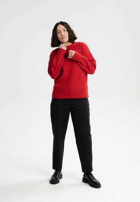 Melawear Strukturierter Strickpullover ISHANI Super Sparpreis