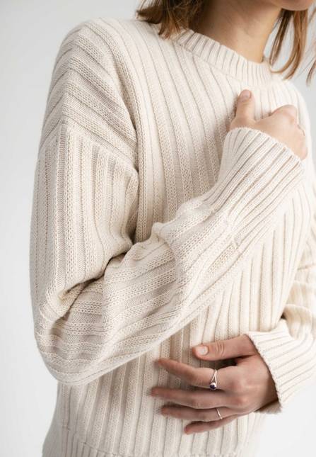 Melawear Strukturierter Strickpullover ISHANI Wochenangebot