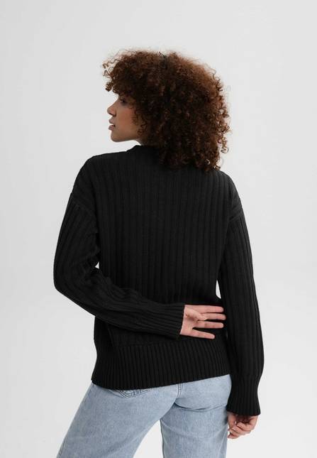 Melawear Strukturierter Strickpullover ISHANI Kostenlose Rückgabe