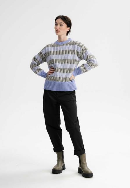 Melawear Strukturierter Strickpullover ISHANI Begrenzte Freigabe