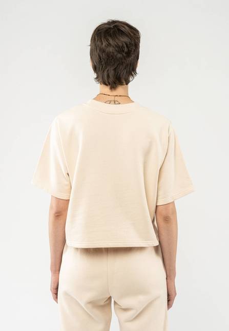 Melawear French Terry Cropped T-Shirt DEEPALI Letzte 3 Tage