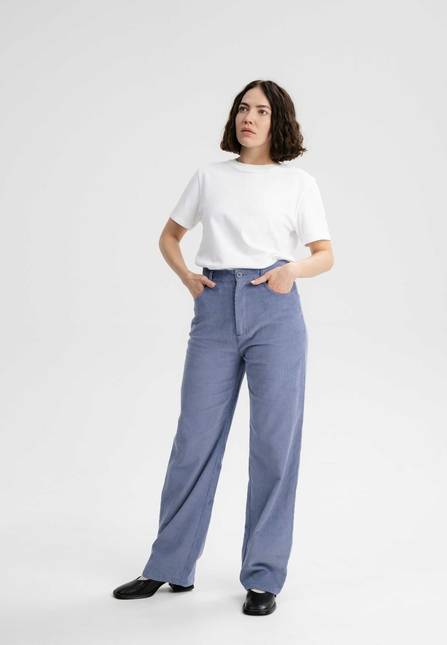 Melawear Cord Hose mit hohem Bund und weitem Bein OORJA Speichern exportieren
