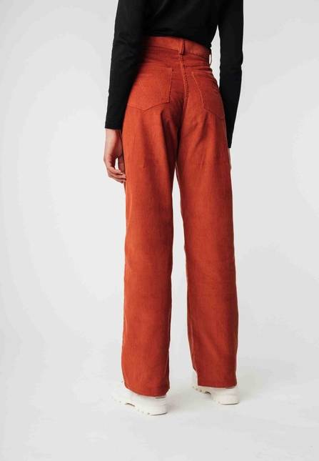 Melawear Cord Hose mit hohem Bund und weitem Bein OORJA Online Shopping