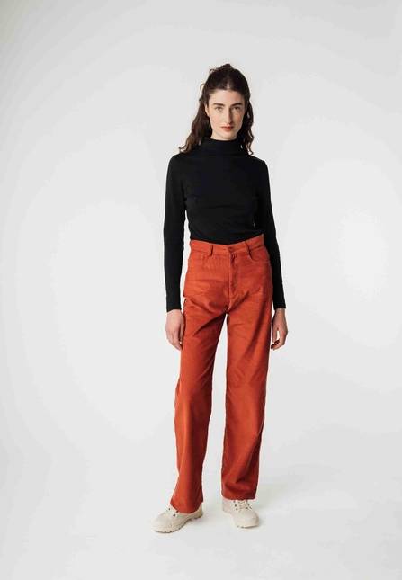 Melawear Cord Hose mit hohem Bund und weitem Bein OORJA Online Shopping