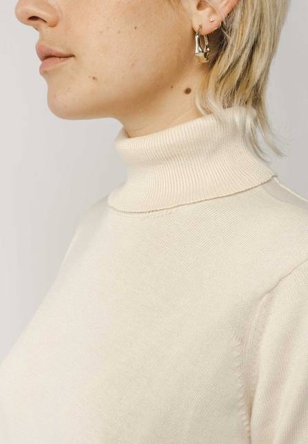 Melawear Feinstrick Rollkragenpullover MAYURA Tägliche Deals