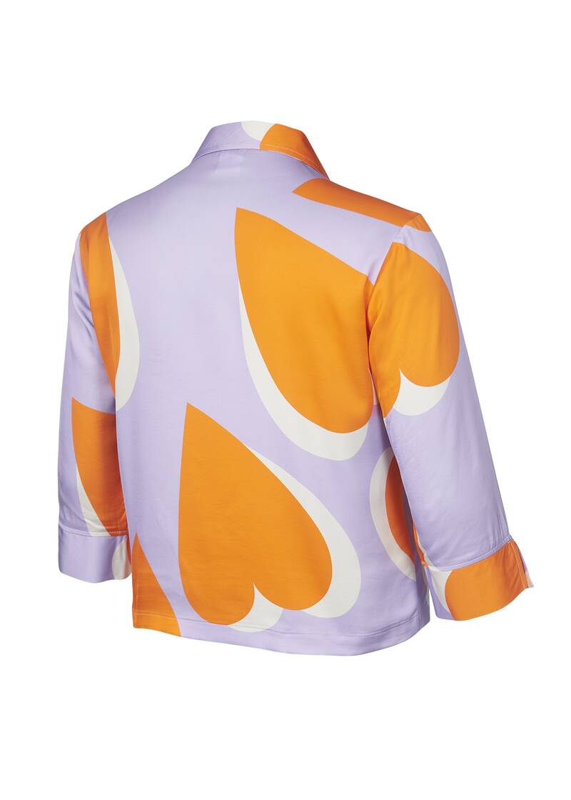 ROCK YOUR CURVES by Angelina Long Sleeves shirt in Flieder multicolorArtikelnummer RYC-LCAK-0669-450 Saisonschlussverkauf