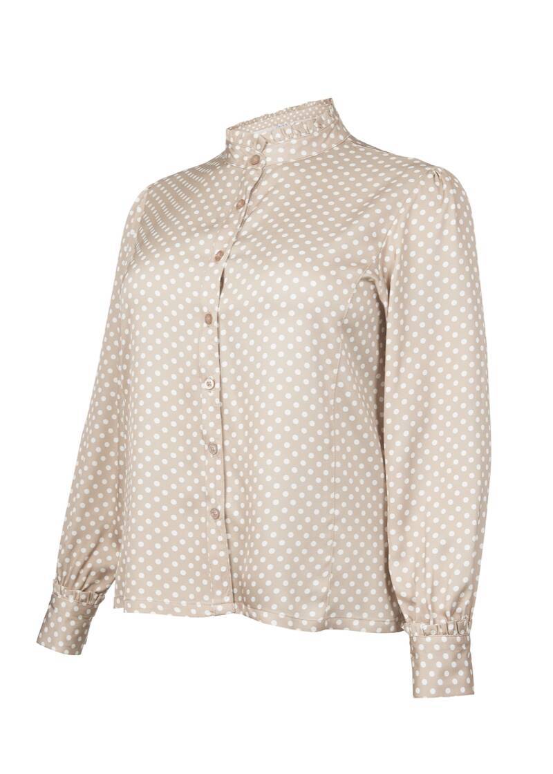ROCK YOUR CURVES by Angelina Shirt Blouse in Beige/BraunArtikelnummer RYC-LCAK-0289-261 Jubiläumsangebot