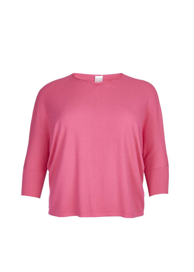 ROCK YOUR CURVES by Angelina Strickshirt in PinkArtikelnummer RYC-LCAK-0286-401 Heißer Verkauf