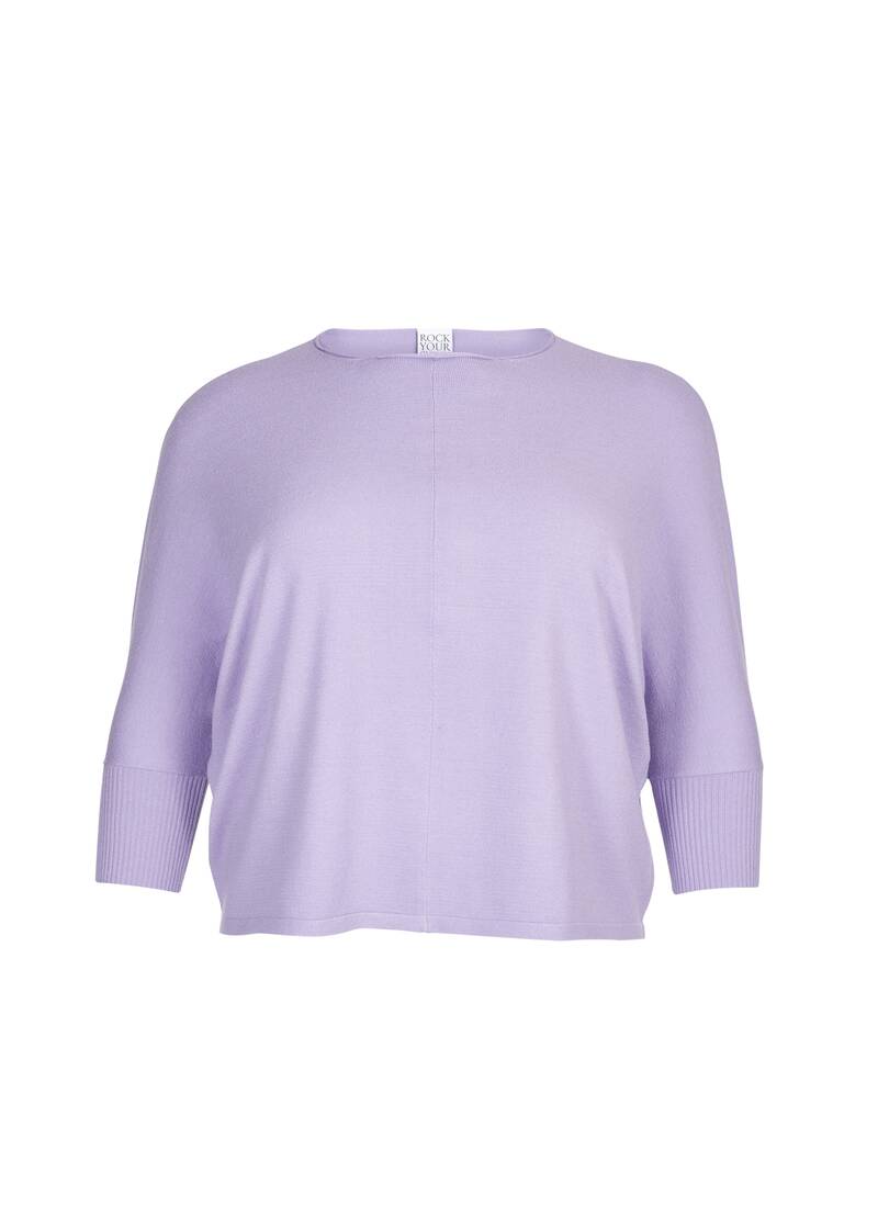 ROCK YOUR CURVES by Angelina Strickshirt in FliederArtikelnummer RYC-LCAK-0285-402 Top Angebot