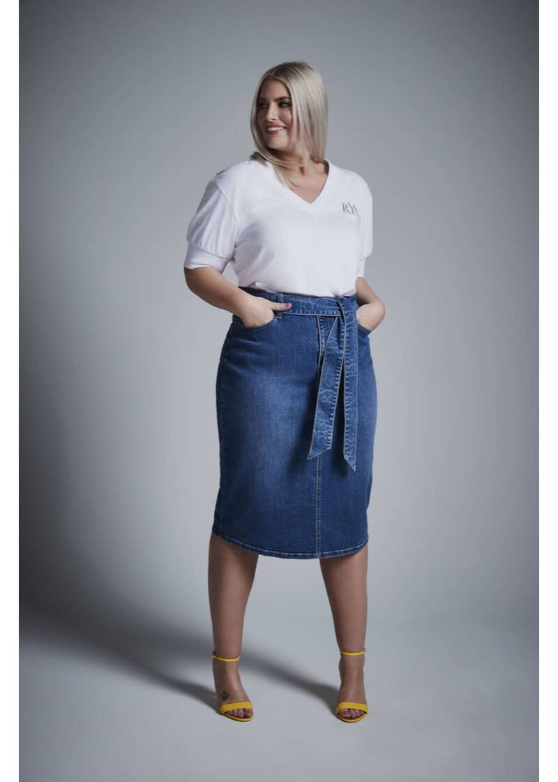 ROCK YOUR CURVES by Angelina T-Shirt in WeißArtikelnummer RYC-LCAK-0662-001 Online Outlet