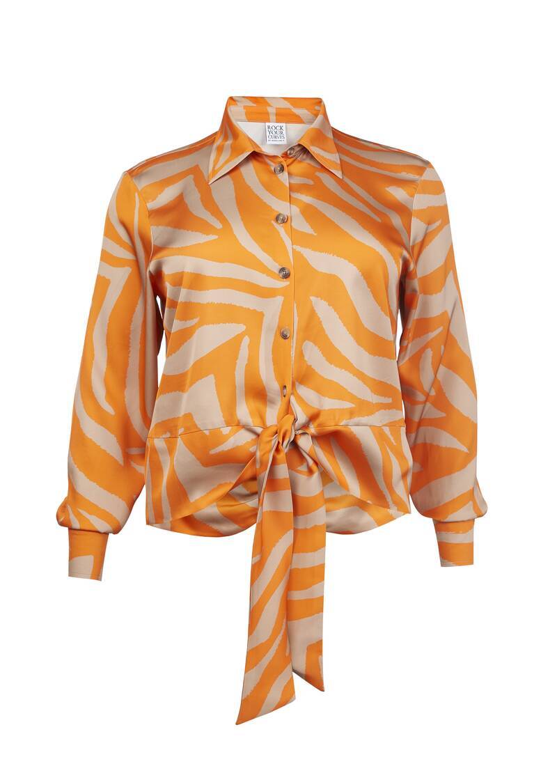 ROCK YOUR CURVES by Angelina Blusenshirt in OrangeArtikelnummer RYC-LCAK-0480-250 Exklusive Angebote