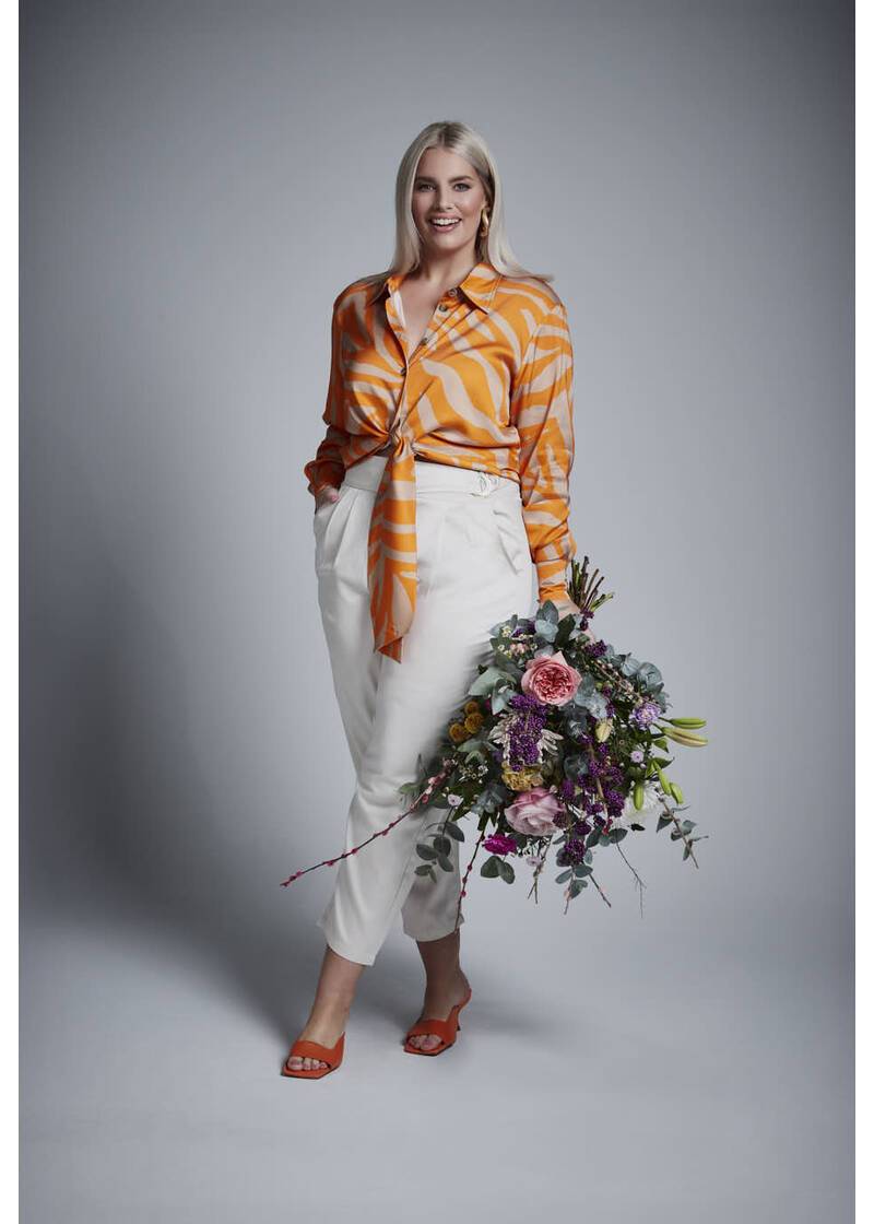 ROCK YOUR CURVES by Angelina Blusenshirt in OrangeArtikelnummer RYC-LCAK-0480-250 Exklusive Angebote