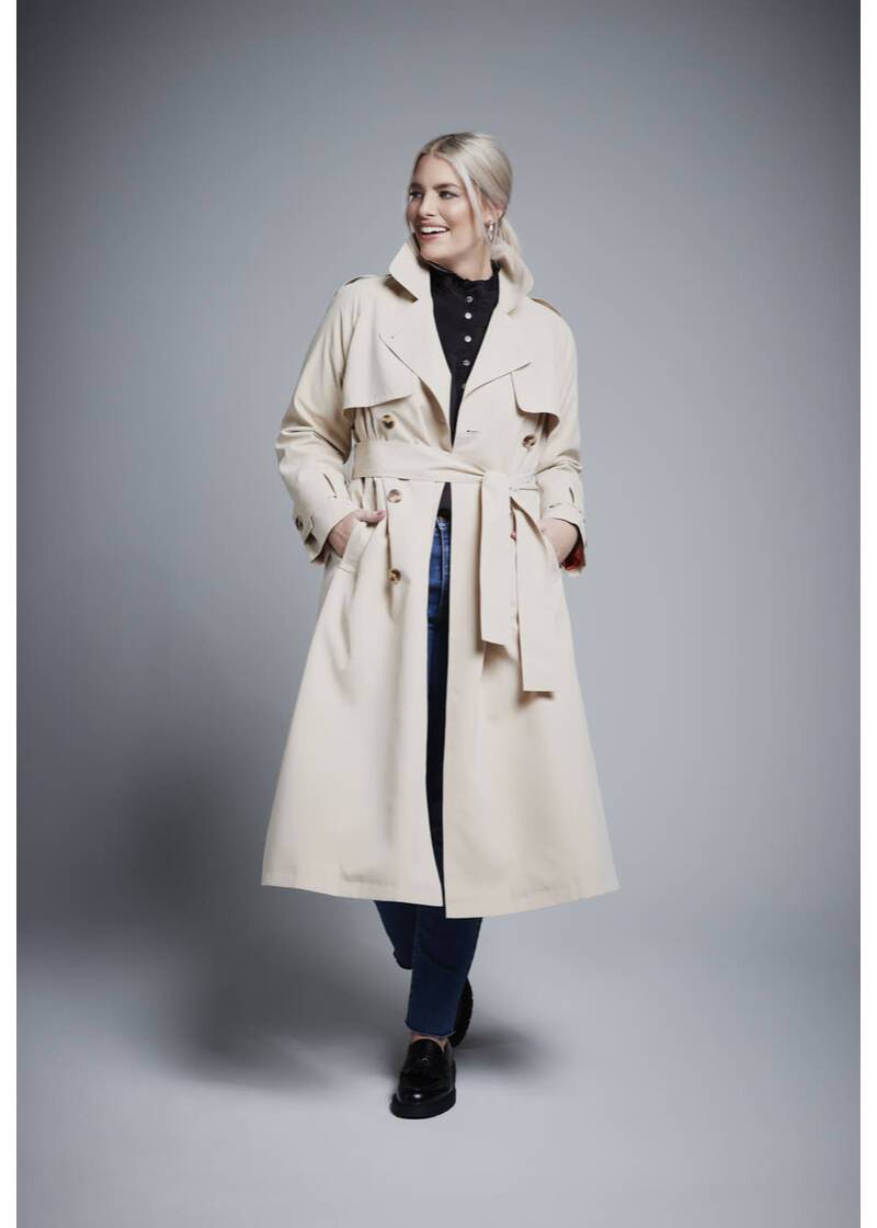 ROCK YOUR CURVES by Angelina Trenchcoat in EcruArtikelnummer RYC-LCAK-0496-101 Tägliche Deals