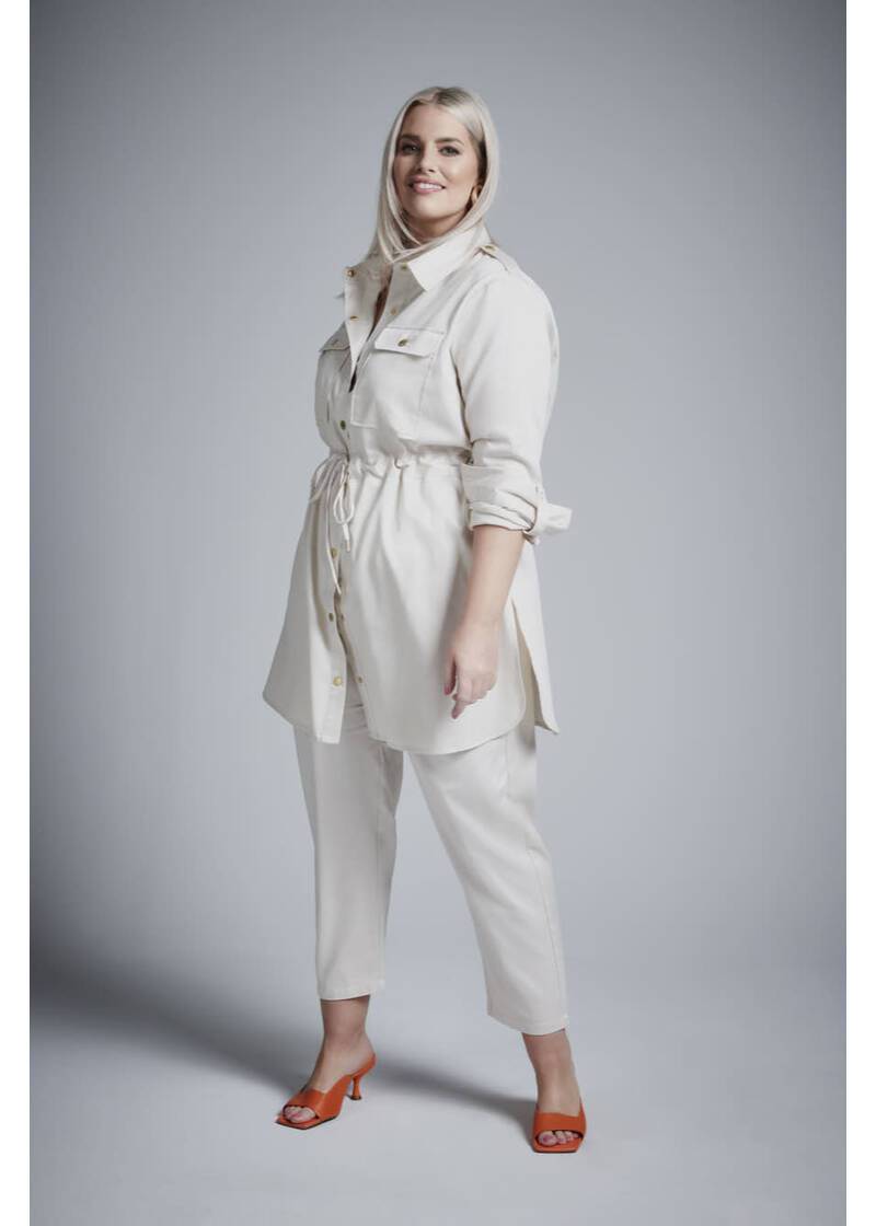 ROCK YOUR CURVES by Angelina Shirt-Tunika in EcruArtikelnummer RYC-LCAK-0455-101 Tiefpreis