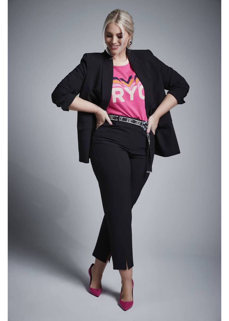 ROCK YOUR CURVES by Angelina Blazer in BlackArtikelnummer RYC-LCAK-0346-901 Kostenlose Rückgabe
