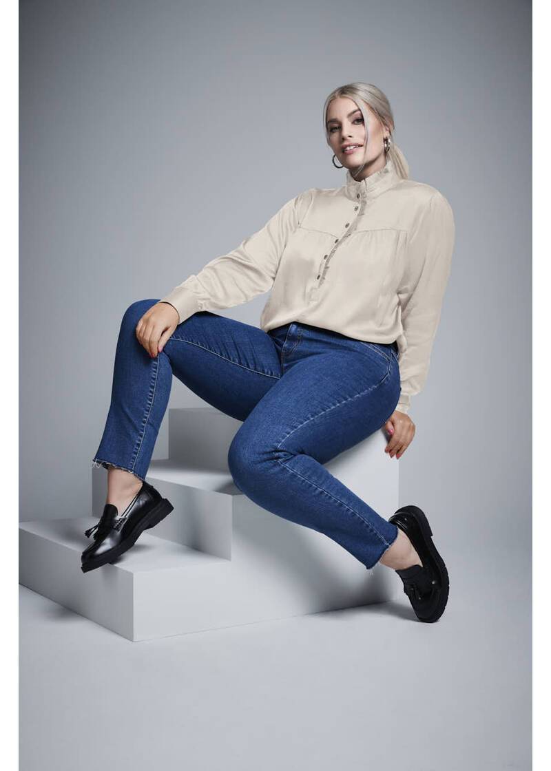 ROCK YOUR CURVES by Angelina Jeanshose, skinny in jeans blauArtikelnummer RYC-LCAK-0278-501 Neueste Stile