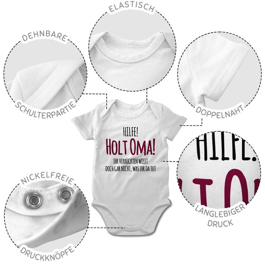 Shirtracer Hilfe Holt Oma - Geschenk Geburt Omi Shirts & Mehr Shirtracer Cyber Monday